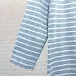 Vineyard Vines Dress Size M Striped Gray White Cotton Shift 3/4 Sleeve Photo 6