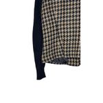 CAbi  Women's Jacket Houndstooth Model‎ 978 Lined Zip Up Snap Charcoal Tan Sz. 4 Photo 8