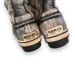 Sorel Tofino Tall Gray Waterproof Lace Up Distressed Faux Fur Snow Boots Sz 7.5 Photo 4