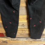 Gap  Black Floral Embroidered‎ High Rise Universal Leggings Size 14/32 Photo 7