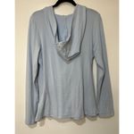 OGL Surplice Ruched Pullover Hoodie Baby Blue Size 2XL NWT Wrap Top Work Office Photo 9