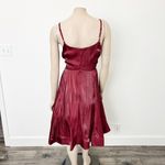 Torrid [] Red Liquid Look Taffeta Satin Fit & Flare Dress Pockets Sweetheart 14 Photo 2