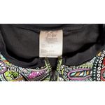 fit 4 u Sz 12 Long Sleeve Top Zip Up Swimwear Jacket Built in Bra 505252 Paisley Photo 5