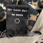 EXPRESS Black and Brown Silk Animal Print Sweater Tank Top Photo 4