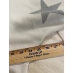 Sione Women's Sweater M Star Print Long Sleeve Metallic White Knit Pullover Size M Photo 5