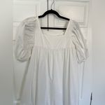 Boutique White Puffy Sleeve Dress Size M Size M Photo 4