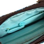 Kate Spade Vintage Y2K Paisley Bow Bamboo Top Handles Purse Photo 11