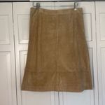 August Silk  Vintage Logic genuine leather stitch detail skirt 4 Photo 7