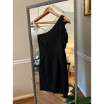 David's Bridal Women's  Black One Shoulder Dress Size 2 Photo 1
