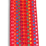 Vintage Kandell & Marcus Cherry Red Multicolor Rainbow Woven Belt Statement Photo 5
