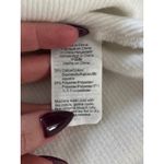 Madewell Ribbed Knit Long Sleeve Knot Front Cropped Top Ivory Size S Photo 4