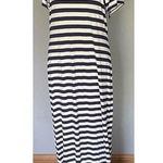Vineyard Vines Maxi Dress Sz Small Navy Blue Stripe Preppy Coastal Nautical EUC Photo 1