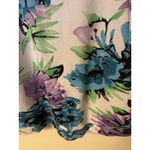 Quacker Factory  Floral Printed Jacket Size 1X Purple/Blue with rhinestones Photo 14