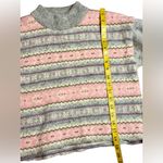 Jeffrey Rogers 1980’s100% Wool Cozy Pink/Gray Snowflake Christmas sweater S M Pink Size M Photo 13