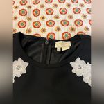 Kate Spade EUC  Floral Lace Trim Crepe Blouse Size 0 Retails $248 Photo 3