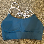 & Other Stories Teal Strappy Sports Bra • Style Photo 0