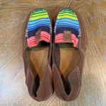Ariat  Cruiser Loafer Slip On Rainbow Stripe Suede Brown Multicolor Size 8.5 Photo 5