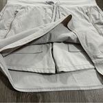 Athleta  Trekkie North‎ Gray Zippered Pockets Drawstring Skort Size 8 Photo 3