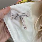 BCBGeneration BCBG Generation Yellow Ruffle Floral Print Midi Dress Size Small Photo 9