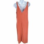  Urban Romantics Striped Tie Shoulder Linen Blend Jumpsuit Small Photo 60