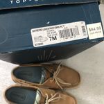 Sperry  Intrepid Navy Green Plaid Clear Sequin Loafers Photo 6