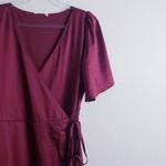 Baltic Born  Vara Satin Maxi Wrap Dress Wine Red Satin New Without Tags Photo 4