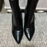 Steven By Steve Madden  Nico Black Croc-Patterned Ankle Booties Size 9.5 Photo 2