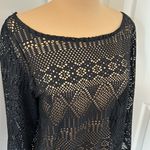 Ralph Lauren Black Crochet Lace Tunic Cover Up Photo 3