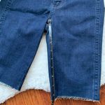 Free People So Chic Denim Biker Bermuda Shorts Size 24 NWT Raw Hem Photo 8