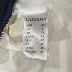 Lascana Mixed Print Scoop Bikini Swimsuit Top Navy Striped Women’s 8 White Photo 2