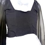 Urban Outfitters Lena Sheer Sleeve Blouse size XS Photo 6
