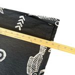 Artsy BOHO Black Top Women Size S Fish Doodle Print Crinkle Art To Wear Fashque Photo 11