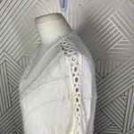 Sundance Swiss Dot Crochet Short Sleeve Top in‎ Cream Ivory Size US Small Photo 5