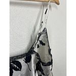 Victoria's Secret  Satin Tie Front Babydoll Chemise Top Large Lingerie White Black Photo 4