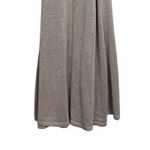 ZARA NWT  Sparkley Short Sleeve V Neck Knit Wrap Tie Midi Dress S Gold Champagne Photo 5