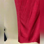 Victoria Collection New York dark red poncho knit silver studded One size NWT Photo 3