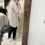 Entro  tan leopard print long cardigan boho size medium Photo 3