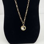 Wilhelmina Garcia 24" Necklace Ying Yang 18kt Gold Plate Over 925 Silver WG Photo 1