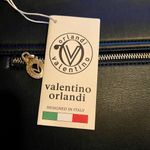 Valentino Orlandi Satchel Crossbody Bag Black Quilted Top Handle New With Tags Photo 5