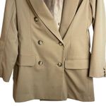 Iris  + Ink Dylan Camel Tan Double Breasted Blazer Photo 4