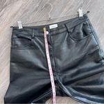 Wilfred  the Melina faux leather pants black ankle straight women’s 8 (small flaw Photo 7