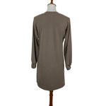 Magaschoni  Brown Long Sleeve Dress Medium Minimalist Soft Stretch Photo 2