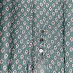 Veronica Beard  Amato Paisley Silk Peasant Top in Seaglass Multi‎ Size 6 Photo 8