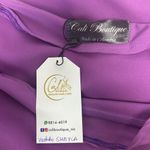 NWT Purple One Shoulder Tie Long Sleeve Bodycon Dress Sz One Size Photo 9