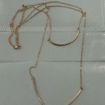 Layering necklaces double strand necklace. Gold Photo 0