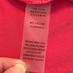 Soft Surroundings Timely Tunic Top Petite Med Pink Shark Bite Hem Short Sleeve Photo 5