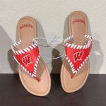 Wisconsin Badgers Size 6 sandals Red Photo 0