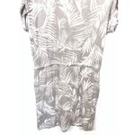 Hilary Radley  Women's Tropical Drawstring Waist T-Shirt Dress Gray Size Medium Photo 7