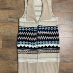Chico's  Long Vest Cardigan Open Front Knit Sweater size 1 Photo 0