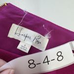 Harper Rose Dress Womens 4 Magenta Fit & Flare 3/4 Sleeve Pleated Exposed Zip Pink Photo 2